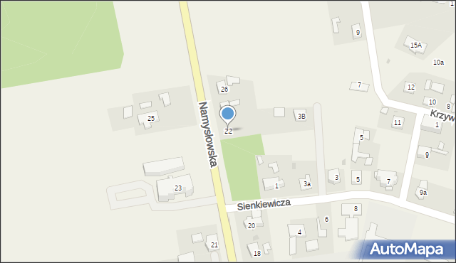 Pokój, Namysłowska, 22, mapa Pokój