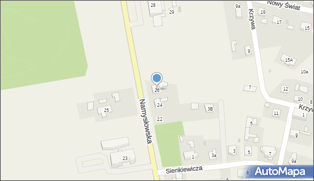 Pokój, Namysłowska, 26, mapa Pokój