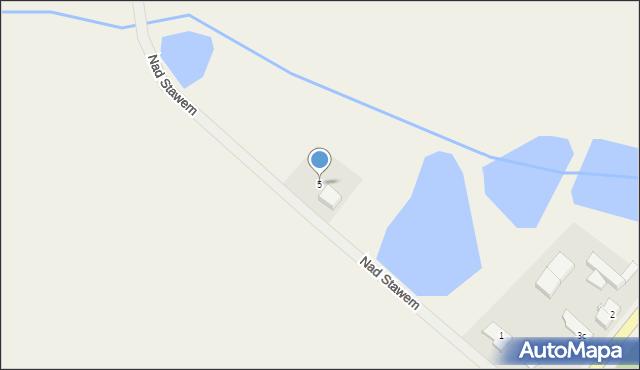 Pokrzywnica, Nad Stawem, 5, mapa Pokrzywnica
