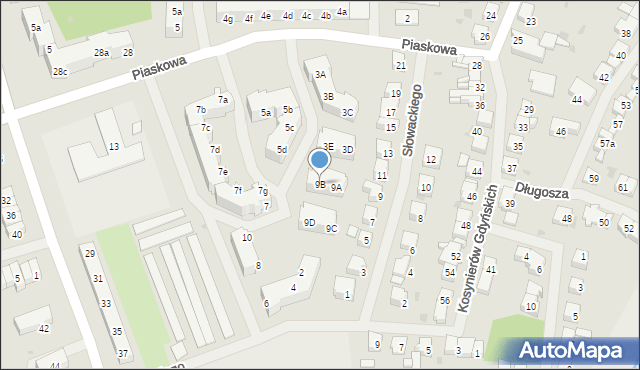 Police, Nadbrzeżna, 9B, mapa Police