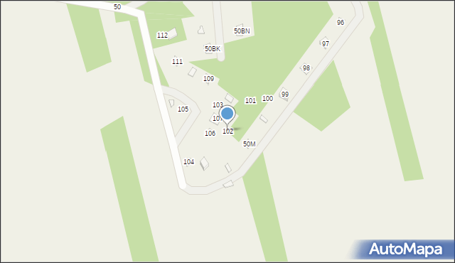 Pomiechówek, Nasielska, 102, mapa Pomiechówek