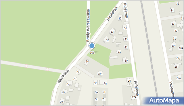Pomiechówek, Nasielska, 30b, mapa Pomiechówek