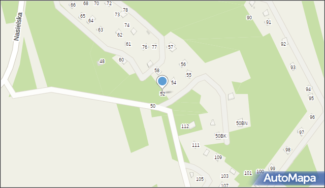 Pomiechówek, Nasielska, 52, mapa Pomiechówek