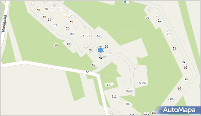 Pomiechówek, Nasielska, 54, mapa Pomiechówek