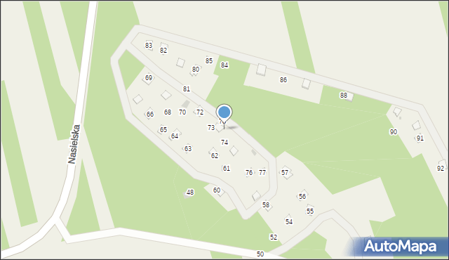 Pomiechówek, Nasielska, 79, mapa Pomiechówek