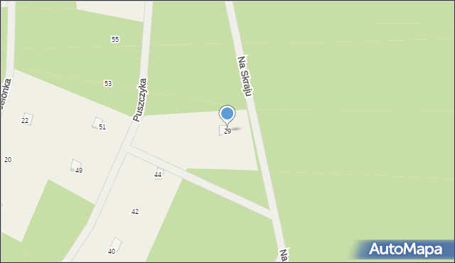 Popowo-Letnisko, Na Skraju, 29, mapa Popowo-Letnisko