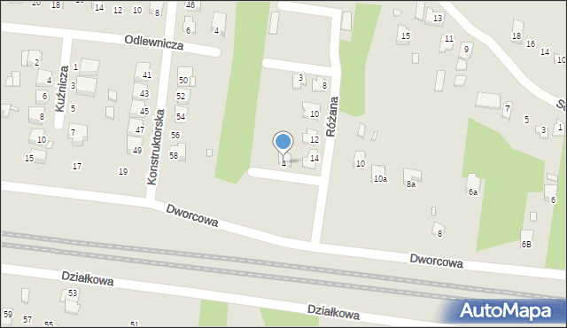 Poręba, Narcyzów, 4, mapa Poręba