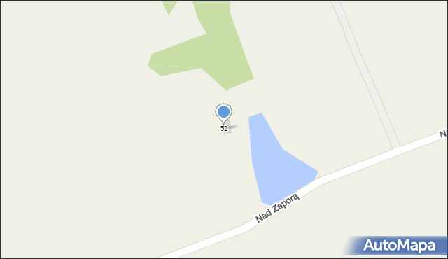 Poręba, Nad Zaporą, 52, mapa Poręba