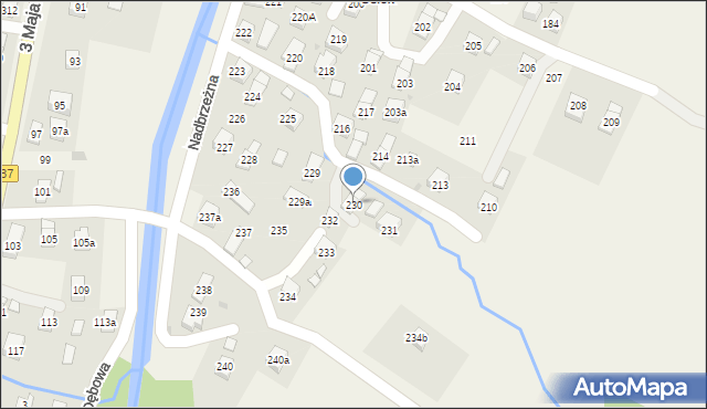 Posada Górna, Nadbrzeżna, 230, mapa Posada Górna