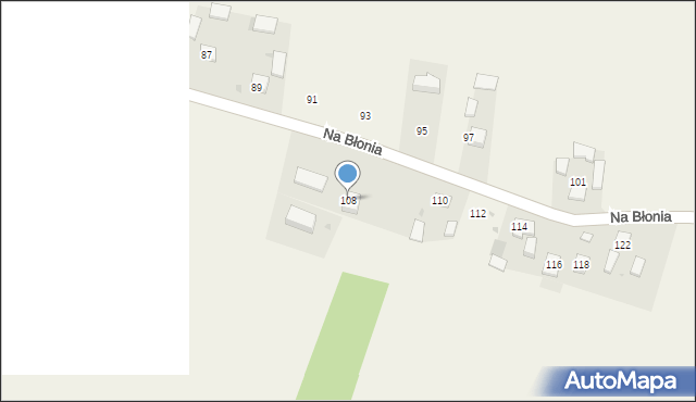 Poskwitów, Na Błonia, 108, mapa Poskwitów