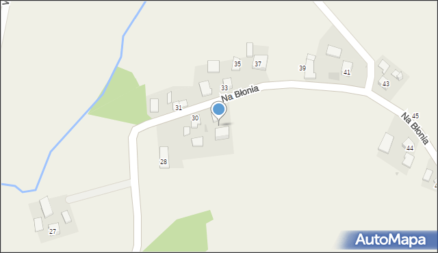 Poskwitów, Na Błonia, 32, mapa Poskwitów