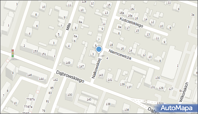 Poznań, Nałkowskiej Zofii, 3a, mapa Poznania