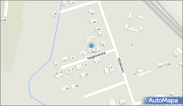 Poznań, Nagłowicka, 4a, mapa Poznania