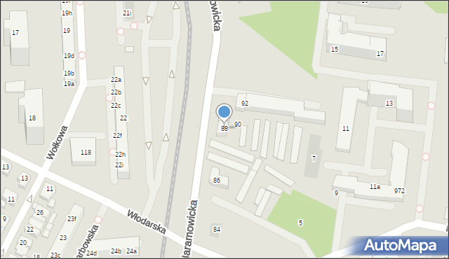 Poznań, Naramowicka, 88, mapa Poznania