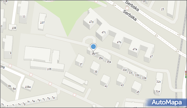 Poznań, Naramowicka, 35c, mapa Poznania