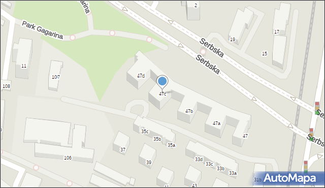 Poznań, Naramowicka, 47c, mapa Poznania