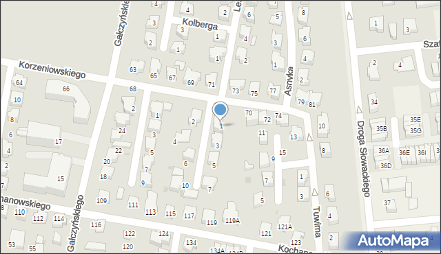 Pruszcz Gdański, Narutowicza Gabriela, 1, mapa Pruszcz Gdański