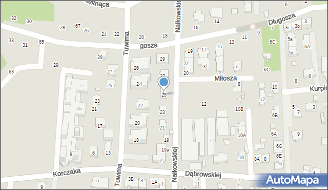 Pruszków, Nałkowskiej Zofii, 25, mapa Pruszków