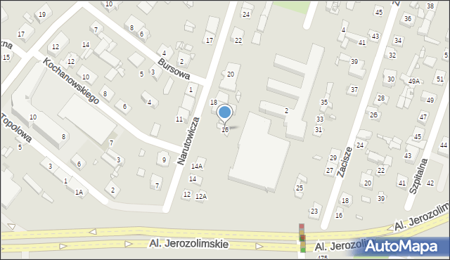 Pruszków, Narutowicza Gabriela, 16, mapa Pruszków