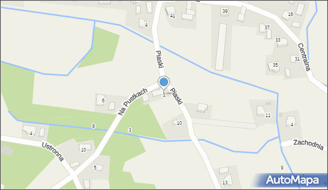 Przeginia Narodowa, Na Pustkach, 1, mapa Przeginia Narodowa