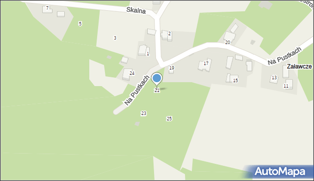 Przeginia Narodowa, Na Pustkach, 21, mapa Przeginia Narodowa