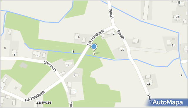 Przeginia Narodowa, Na Pustkach, 3, mapa Przeginia Narodowa