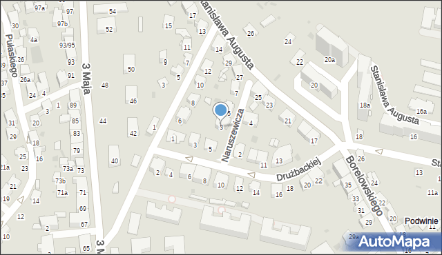 Przemyśl, Naruszewicza Adama, 3, mapa Przemyśla