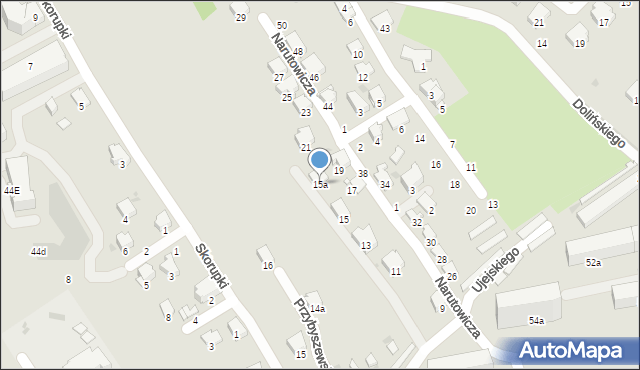 Przemyśl, Narutowicza Gabriela, 15a, mapa Przemyśla