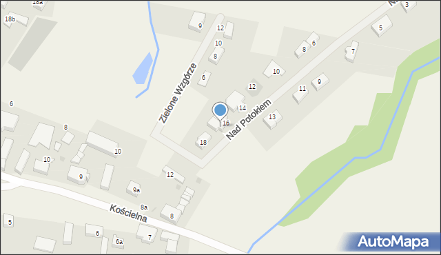 Przęsocin, Nad Potokiem, 16a, mapa Przęsocin