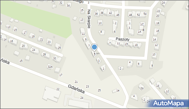 Przodkowo, Na Skarpie, 5, mapa Przodkowo