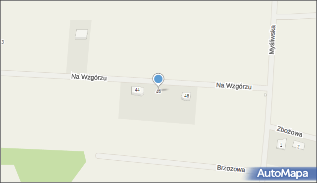 Przytok, Na Wzgórzu, 46, mapa Przytok