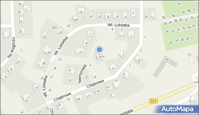 Przywidz, Narcyzowa, 2, mapa Przywidz