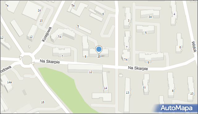 Pułtusk, Na Skarpie, 10, mapa Pułtusk
