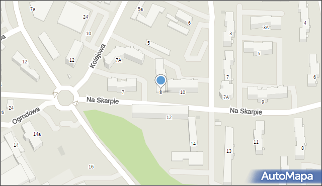 Pułtusk, Na Skarpie, 8, mapa Pułtusk