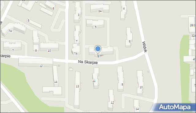 Pułtusk, Na Skarpie, 9, mapa Pułtusk
