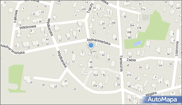 Pułtusk, Nadnarwiańska, 5, mapa Pułtusk