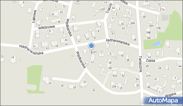 Pułtusk, Nadnarwiańska, 9, mapa Pułtusk