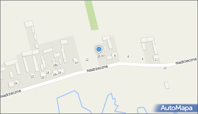 Pustelnik, Nadrzeczna, 10, mapa Pustelnik