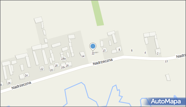 Pustelnik, Nadrzeczna, 12, mapa Pustelnik