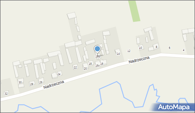 Pustelnik, Nadrzeczna, 18b, mapa Pustelnik