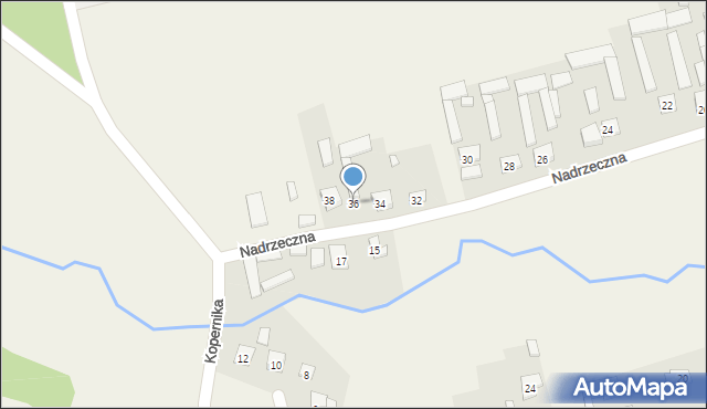 Pustelnik, Nadrzeczna, 36, mapa Pustelnik