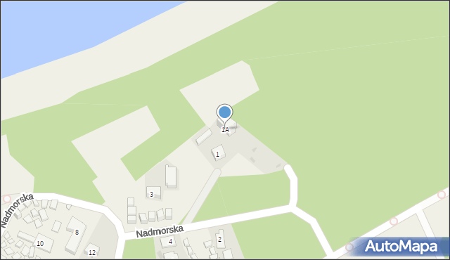 Pustkowo, Nadmorska, 1A, mapa Pustkowo
