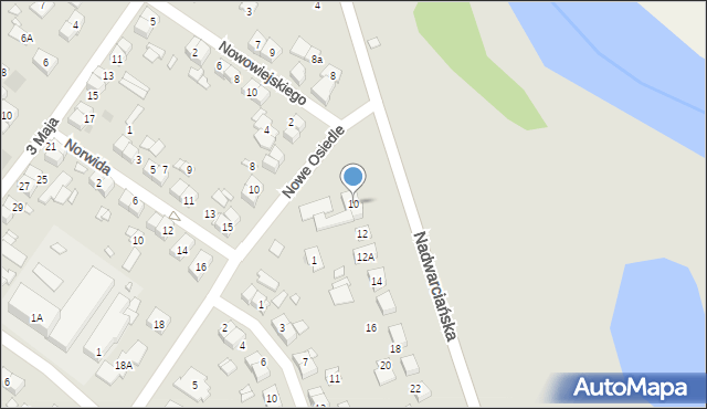 Puszczykowo, Nadwarciańska, 10, mapa Puszczykowo