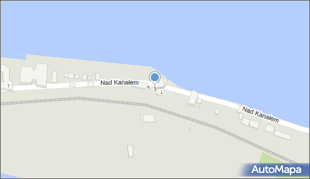 Pyskowice, Nad Kanałem, 3, mapa Pyskowice