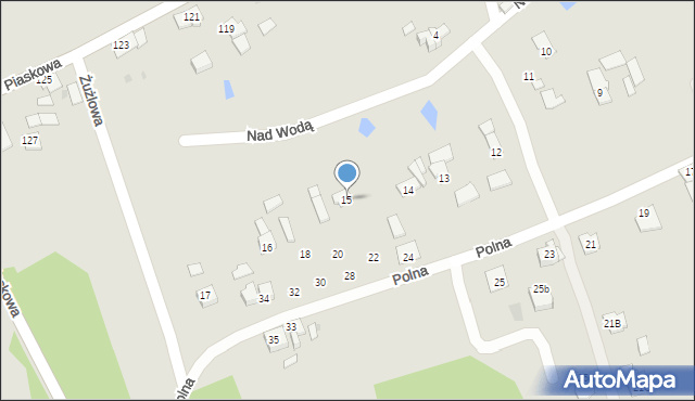 Pyskowice, Nad Wodą, 15, mapa Pyskowice