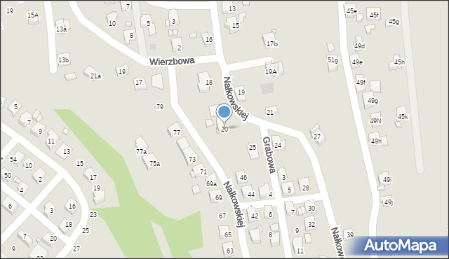 Radlin, Nałkowskiej Zofii, 20, mapa Radlin