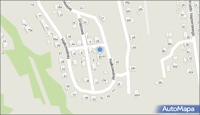 Radlin, Nałkowskiej Zofii, 32, mapa Radlin