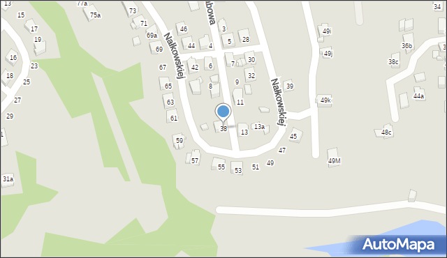 Radlin, Nałkowskiej Zofii, 38, mapa Radlin