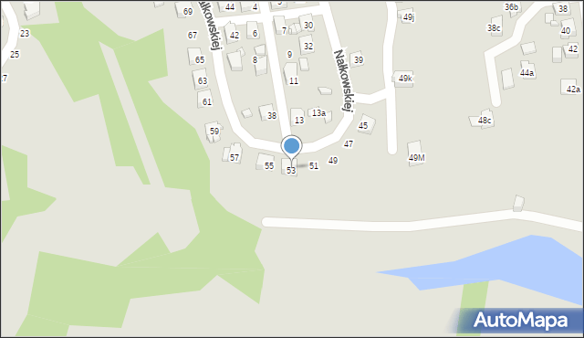 Radlin, Nałkowskiej Zofii, 53, mapa Radlin