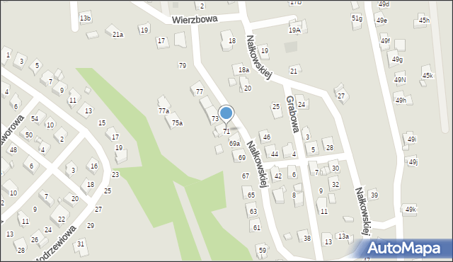 Radlin, Nałkowskiej Zofii, 71, mapa Radlin